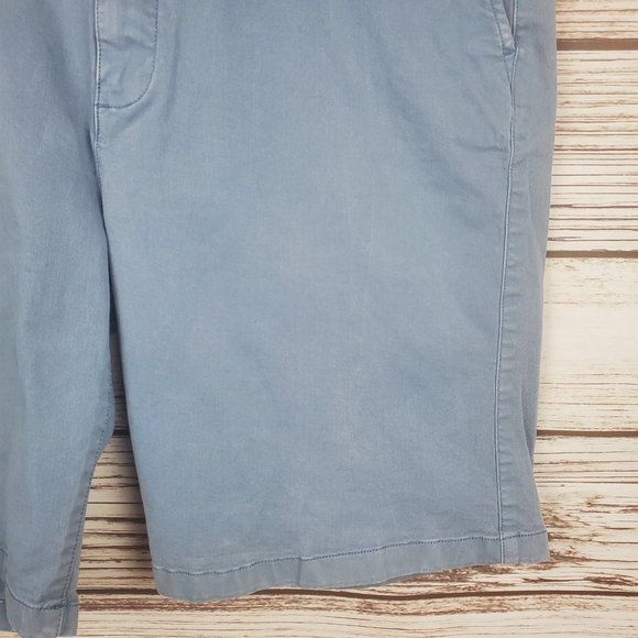 Flint & Tinder Size 36 Mens 365 Lake Blue Chino Khaki Shorts - Picture 4 of 9